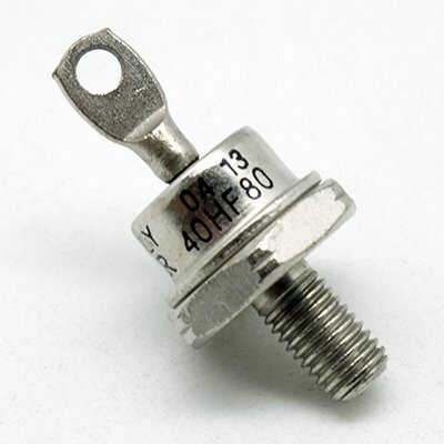 40HF80 MKELECTRO DIODO RECTIFICADOR TIPO TORNILLO DO-5 40 AMP 800V POSITIVO