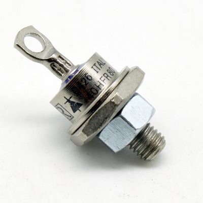 40HFR80 MKELECTRO DIODO RECTIFICADOR TIPO TORNILLO DO-5 40AMP 800V NEGATIVO