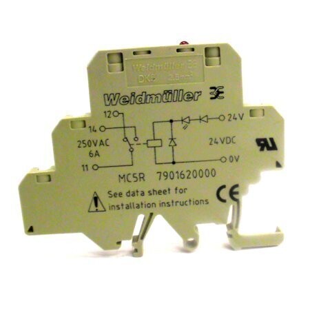 7901620000 WEIDMULLER RELEVADOR 073029   MC5R 24VDC SPDT 6A RELAY