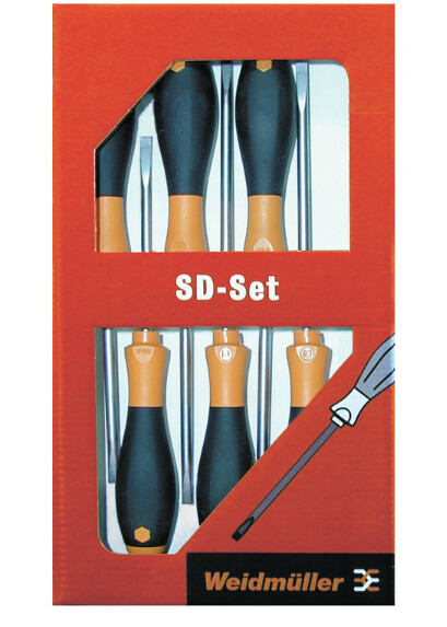 9009740000 WEIDMULLER JUEGO DE 6 DESARMADORES S/AISL     SDS2,5-5,5/PH1/2