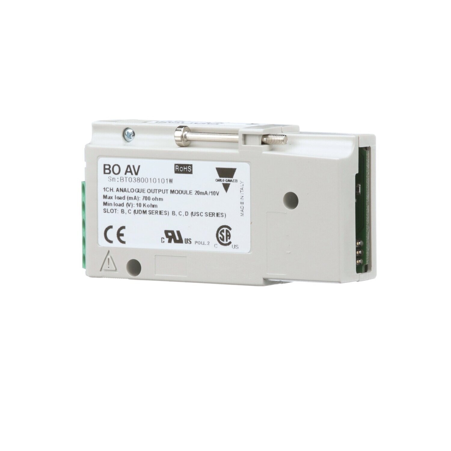 BOAV CARLO GAVAZZI MODULO DE SALIDA 0-20 MA 0-10 V 0-10 V