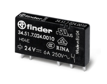 345170605010 FINDER RELEVADOR TIPO CLEMA 60 VDC