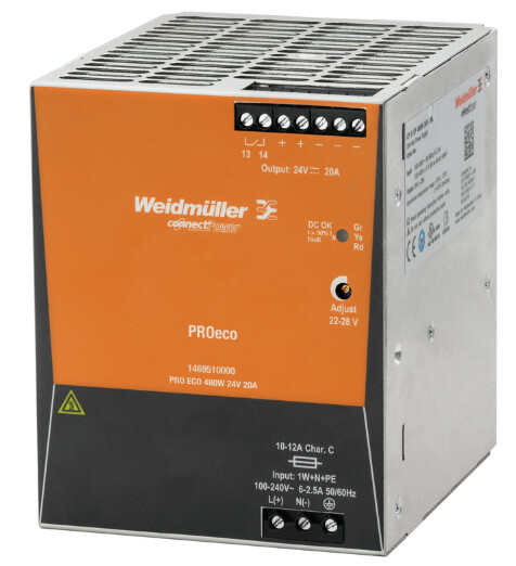 1469610000 WEIDMULLER FUENTE DE ALIMENTACION PRO ECO 480W 48V 10A