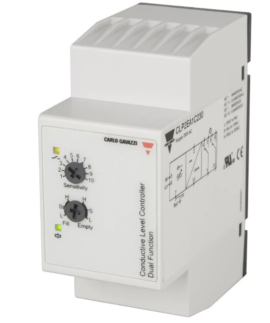 CLP2EA1C115 CARLO GAVAZZI CONTROL DE NIVEL 2 PUNTOS 115 VAC