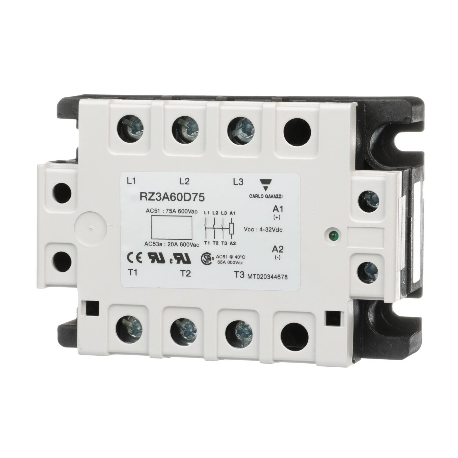 RZ3A60A55 CARLO GAVAZZI RELEVADOR DE ESTADO SOLIDO TRIFASICO 55 AMP 660 V DISPARO EN ALTERNA