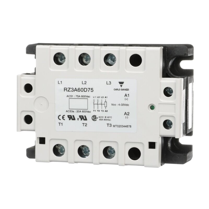 RZ3A60A55 CARLO GAVAZZI RELEVADOR DE ESTADO SOLIDO TRIFASICO 55 AMP 660 V DISPARO EN ALTERNA