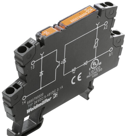 8950780000 WEIDMULLER OPTOACOPLADOR PUSHIN TOP 24VDC/48VDC 0,1A