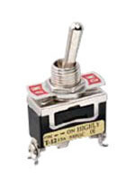 T12BS HIGHLY INTERRUPTOR DE COLA DE RATA 2 POSICIONES RETENIDO 1P-2T 3 TORNILLOS ON-ON