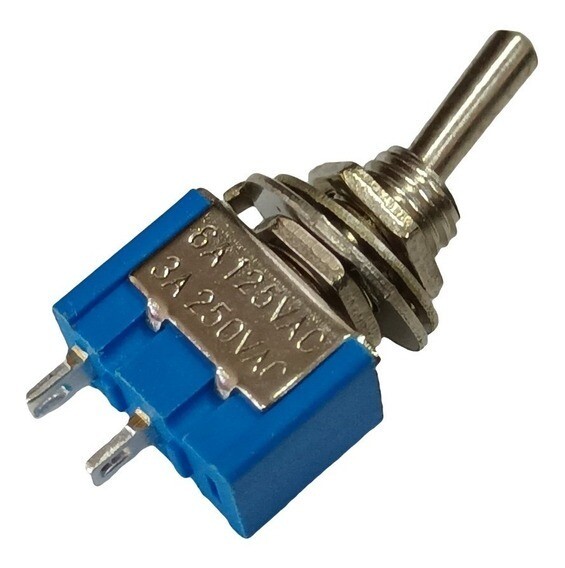 T8301 HIGHLY INTERRUPTUR MINIATURA DE PALANCA METALICA 5A 120VCA TERMINALES DE SOLDAR 3P-2T 2 POSICIONES