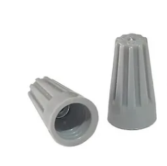 SP5H MKELECTRO CAPUCHON DE ROSCA METALICA COLOR GRIS CAL. 16-18 AWG (10) PZAS