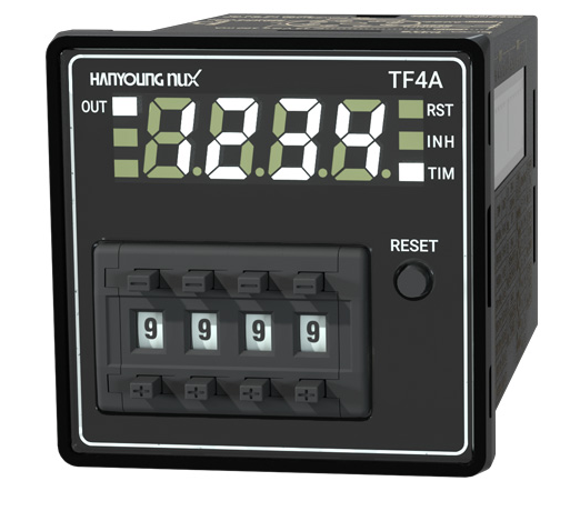TF4AUAR HANYOUNG TIMER 48X48 MM 8 PINES 999.9SEC-999SEC 100-240VCA SALIDA A RELAY