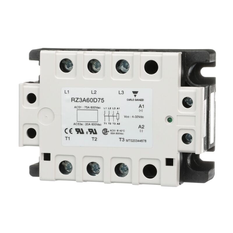 RZ3A60D55 CARLO GAVAZZI RELEVADOR DE ESTADO SOLIDO TRIFASICO 55 AMP 660 V DISPARO EN DIRECTA