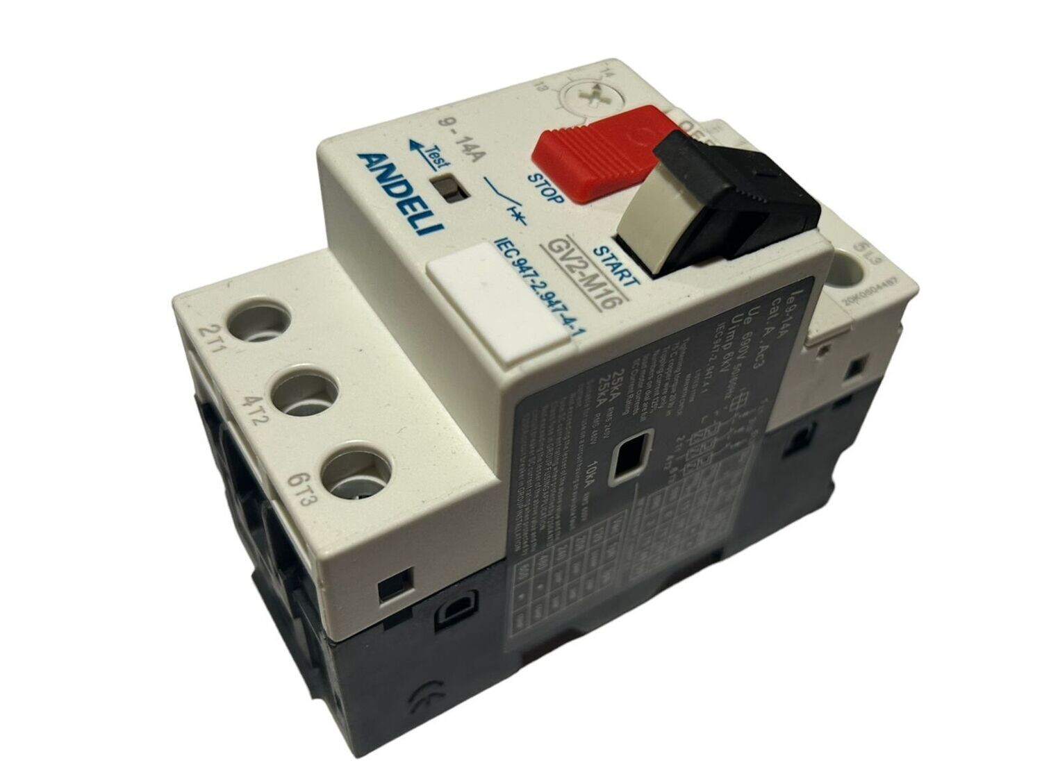 GV2M106A3 ANDELI GUARDAMOTOR 4-6.3 AMP