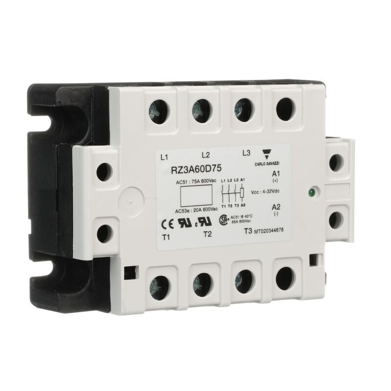 RZ3A60A75 CARLO GAVAZZI RELEVADOR DE ESTADO SOLIDO TRIFASICO 75 AMP 660 V DISPARO EN ALTERNA