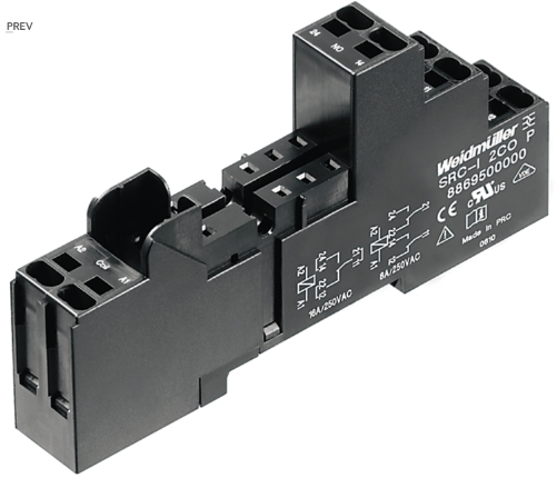 8869500000 WEIDMULLER BASE P/RELE RCI PUSH IN SRC-I 2CO P