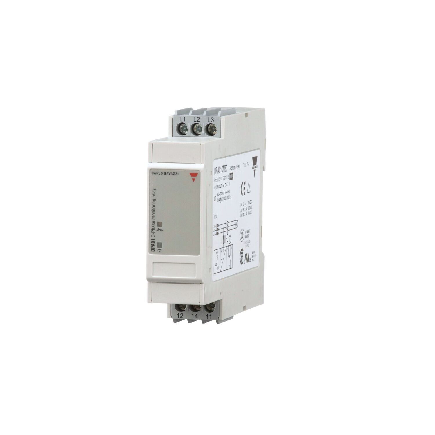 DPA01CM44 CARLO GAVAZZI 3PH LOSS/SEQ DIN SPDT 208-480A