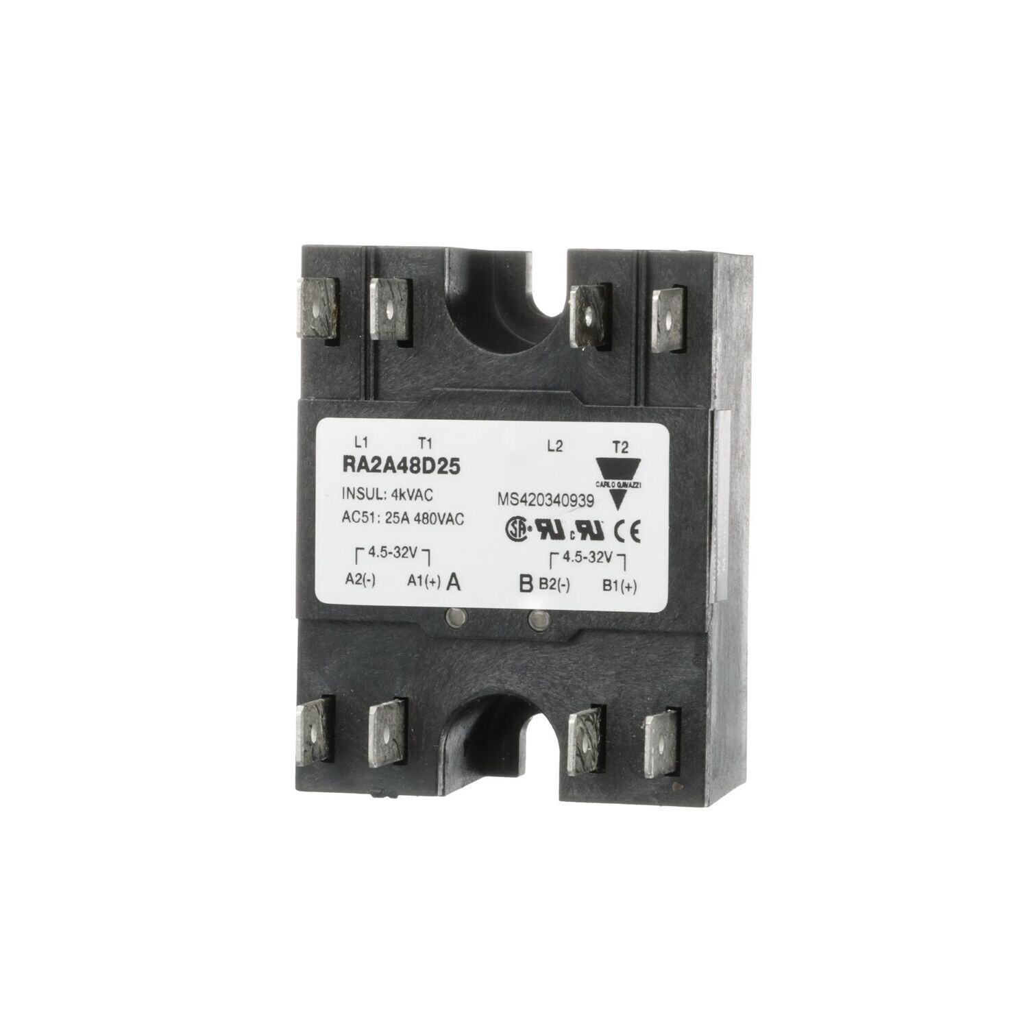 RA2A48D40M CARLO GAVAZZI SSR 2 POLE ZS 480V 40A IND