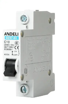 DZ47631PC10A ANDELI INTERRUPTOR TERMOMAGNETICO 1 POLO CURVA C 10 AMP