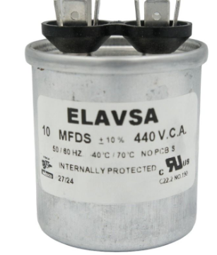 CA10MF440 ELAVSA CAPACITOR METALICO DE TRABAJO CONTINUO 10MF 440V