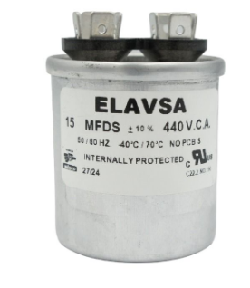 CA15MF440 ELAVSA CAPACITOR METALICO DE TRABAJO CONTINUO 15MF 440V