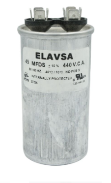 CA45MF440 ELAVSA CAPACITOR METALICO DE TRABAJO CONTINUO 45MF 440V