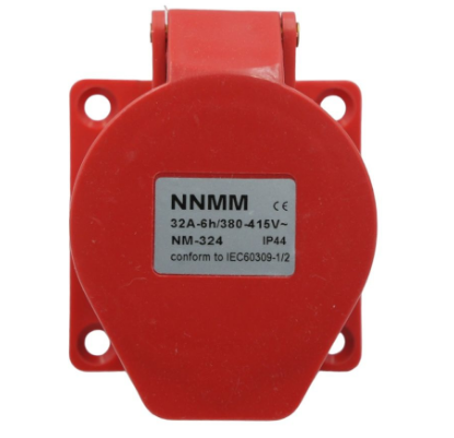 NM324 MK ELECTRO BASE PARA CONECTOR INDUSTRIAL 32 AMP HEMBRA EMPOTRABLE 3 PINES + TIERRA