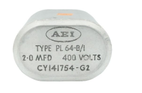 CY141754-G2 AEI CAPACITOR METALICO DE TRABAJO CONTINUO DE 2MF 400V