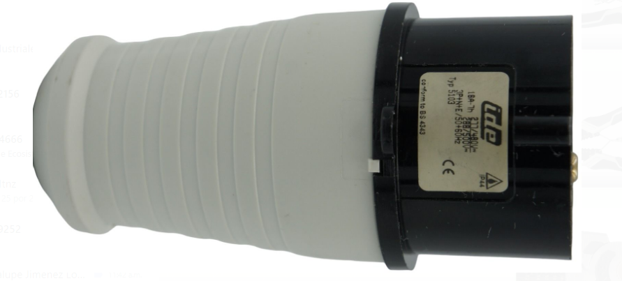 TYP5103 IDE CONECTOR INDUSTRIAL 16 AMP MACHO AEREO 4 PINES +TIERRA