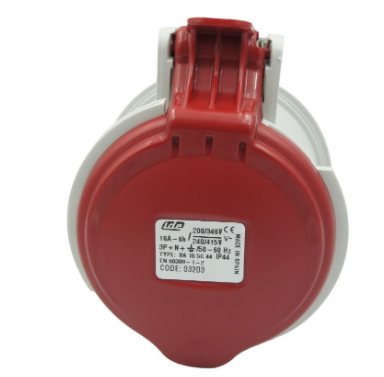 03203 IDE BASE PARA CONECTOR INDUSTRIAL 16 AMP BASE EMPOTRABLE 4 PINES+TIERRA