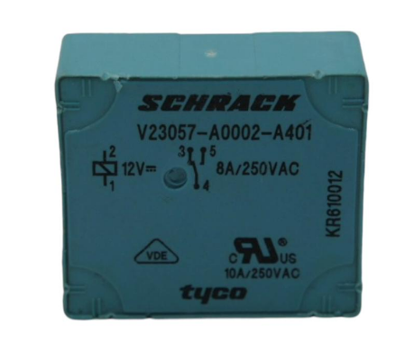 V23057A0002A401 SCHRACK RELEVADOR 5 PINES BOBINA 12 VDC ESPECIAL