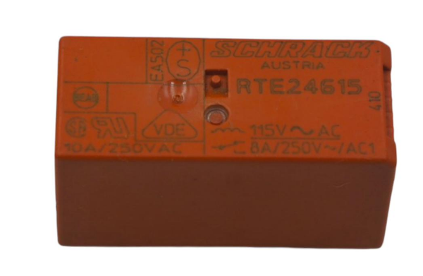 RTE24615 SCHRACH RELEVADOR 8 PINES BOBINA 115 VAC