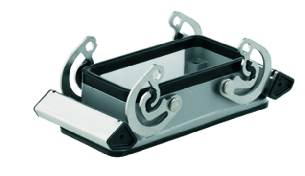 1205000000 WEIDMULLER BASE ABIERTA C/2 GANCHOS LAT. HDC10BABU