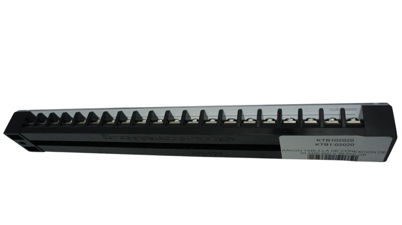 KTB102020 KACON TABLILLA DE CONEXCION DE 20 AMP 600 V 20 POLOS