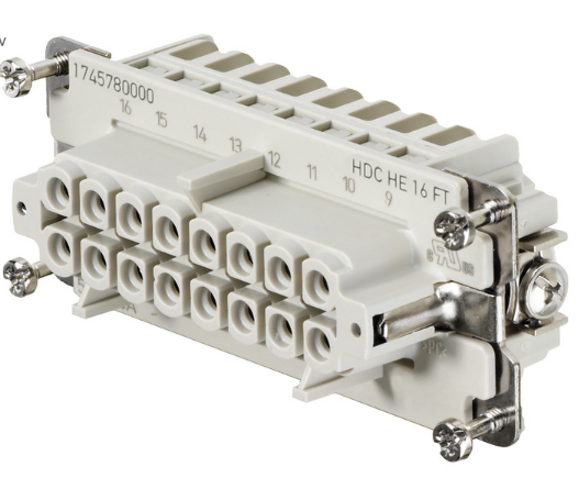 1745780000 WEIDMULLER CONECTOR HEMBRA DE 16 POLOS     HDCHE16FT