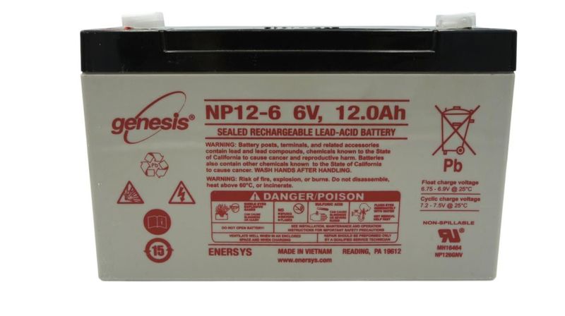 NP12-6 GENESIS BATERIA SELLADA 6V 12 AMPH
