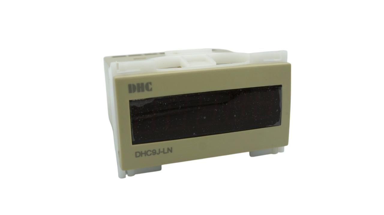 DHC9JLN DHC CONTADOR TIEMPO 72X36 MM RANGO DE 0.01S A 9999.9H HOROMETRO 6 RANGOS DE TIEMPO