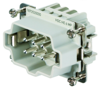 1873530000 WEIDMULLER CONECTOR MACHO 500V   HDCHE6MP