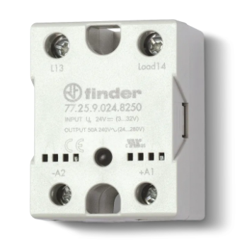 772582308650 FINDER RELEVADOR ESTADO SOLIDO MONOFASICO 25 AMP 230 VAC DISPARO EN ALTERNA