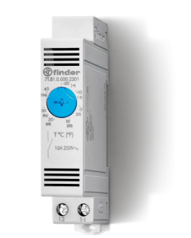 7T8100002403 FINDER TERMOSTATO PARA RIEL DIN PARA CALENTAR 1NC