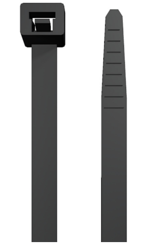 1697920000 WEIDMULLER CINCHOS (100 PZAS) CB 290/4.8 SW COLOR NEGRO