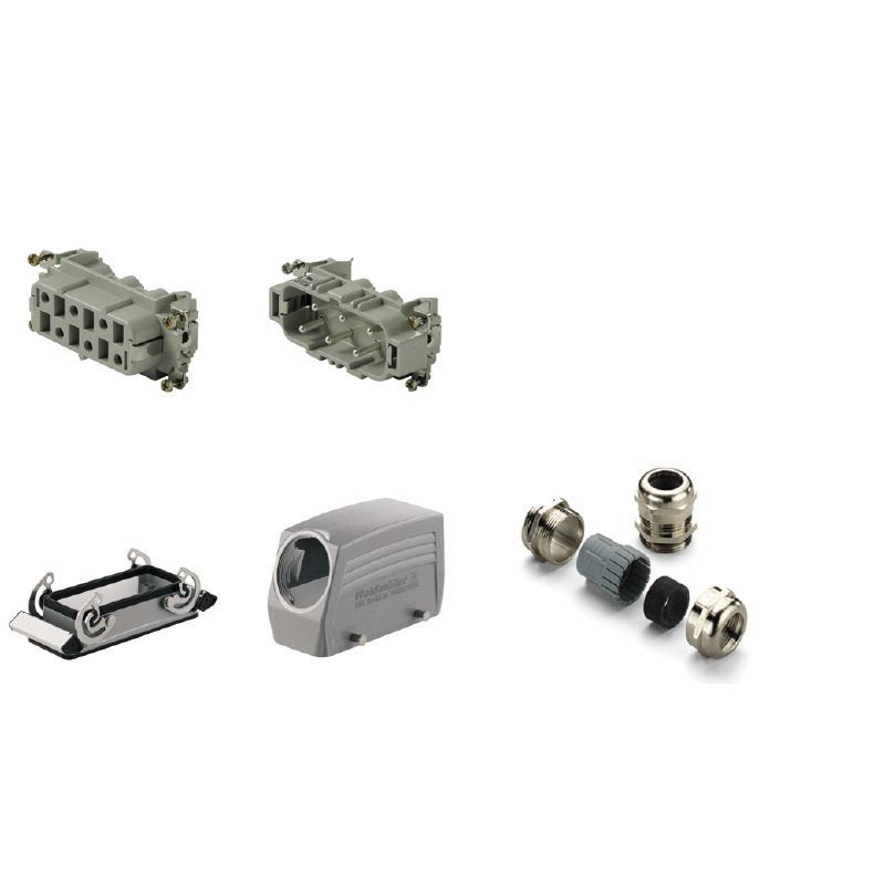 1724000000 WEIDMULLER TOMACORRIENTE DE 6 POLOS 35 A   HDC-KIT-HSB 06.500