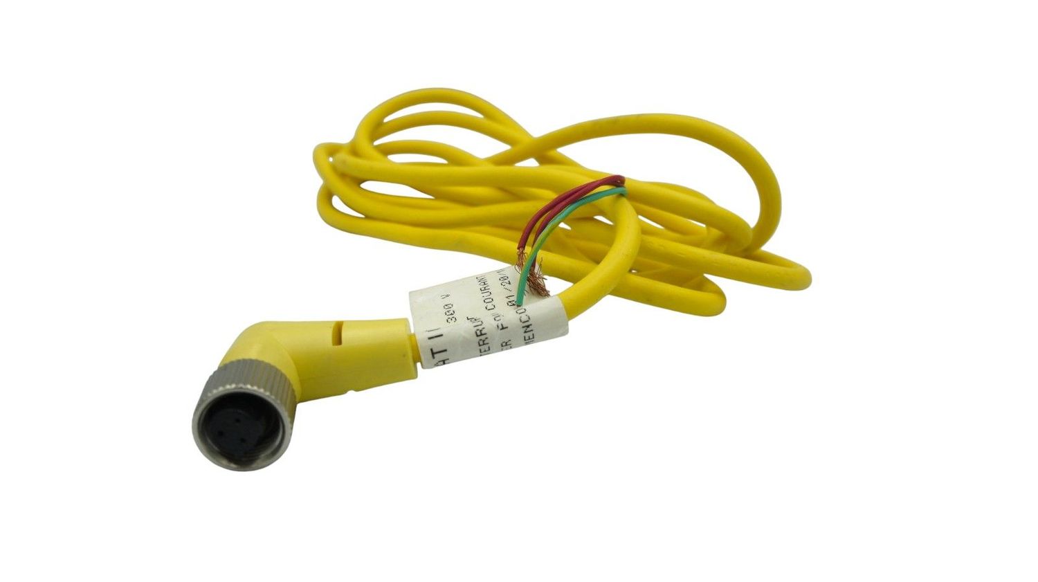 MAC3FP2MR  MENCOM CABLE PARA SENSOR ACODADO 3 PINES HEMBRA CABLE 2 MTRS MEDIDA ESPECIAL