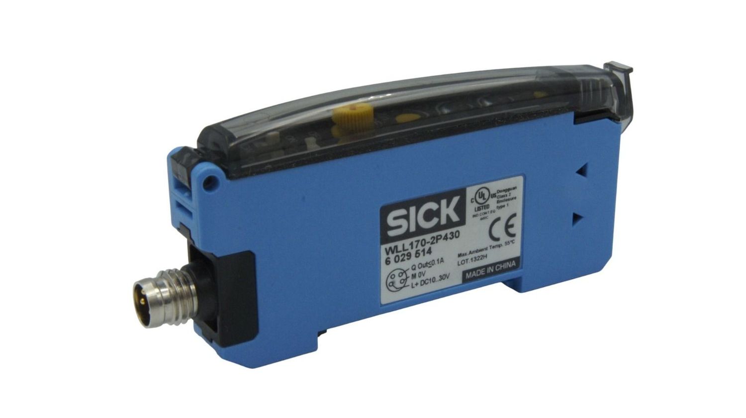 WLL1702P430 SICK AMPLIFICADOR DE FIBRA OPTICA PNP CONECTOR MACHO M8 DE 4 PINES