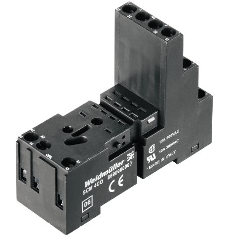8690900000 WEIDMULLER BASE PARA RELEVADOR 14 Y 8 PINES FASTON