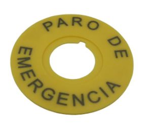 EPARO MK ELECTRO ETIQUETA REDONDA PARA 22 MM PARO DE EMERGENCIA EPARO MK ELECTRO ETIQUETA REDONDA PARA 22 MM PARO DE EMERGENCIA