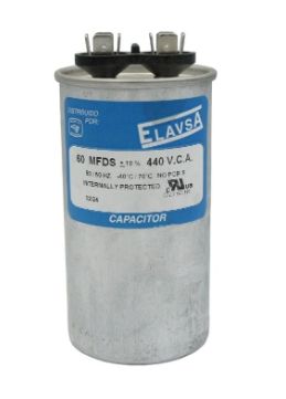 CA60MF440 ELAVSA CAPACITOR METALICO DE TRABAJO CONTINUO 60MF 440V