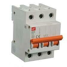 Interruptor Termomagnético BKJ63N-3P-C25A 3Polos 25A curva C, riel DIN | LS Electric