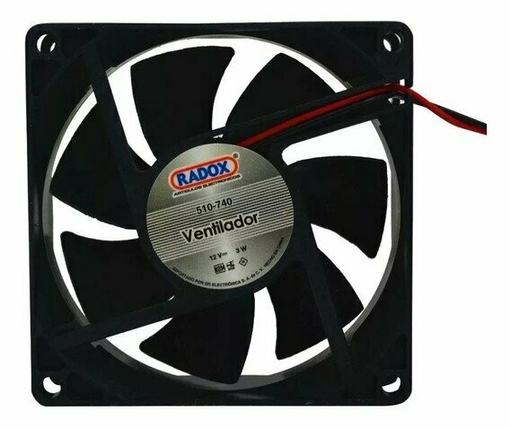 510-740 Radox Ventilador Axial 80x80x25 mm 12 VDC para Gabinete 510-740 Radox Ventilador Axial 80x80x25 mm 12 VDC para Gabinete