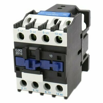 Contactor Magnético Tripolar CJX2-2510110V 25 A Bobina 110 VAC | 1NO ANDELI