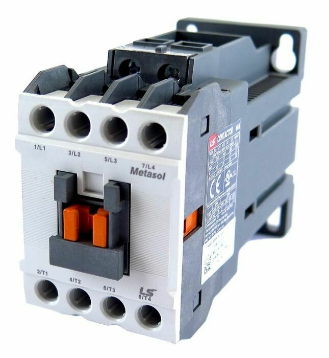 Contactor Magnético Tripolar MC18B-220V 18 A Bobina 220 VAC | 1NA + 1NC LS ELECTRIC